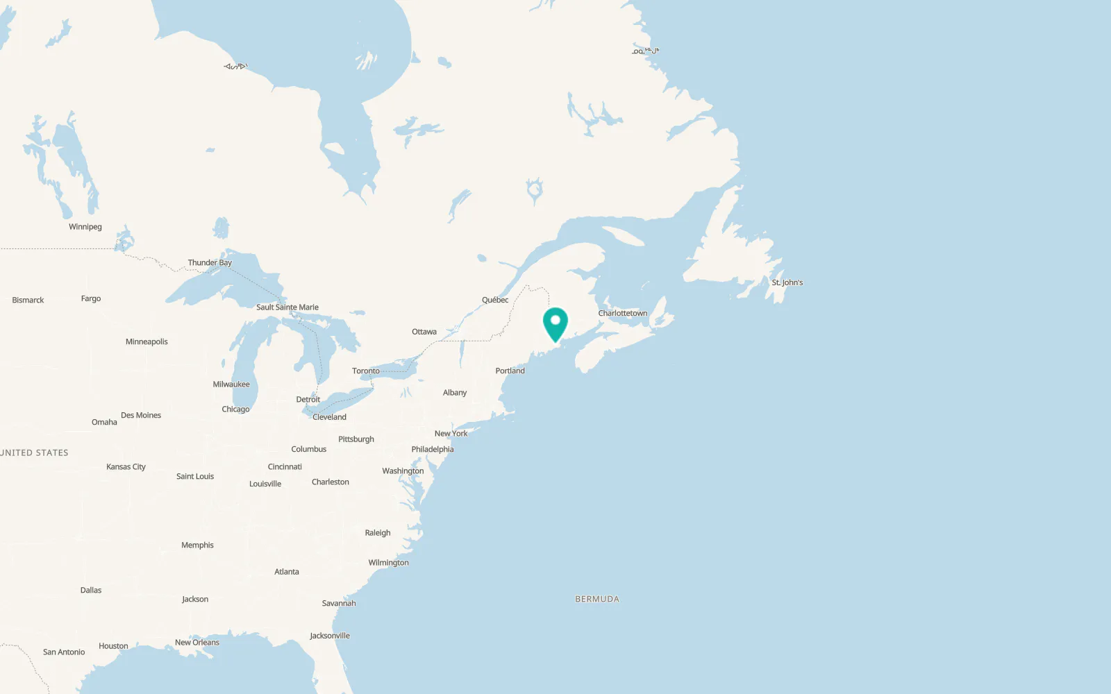 Map of East Machias