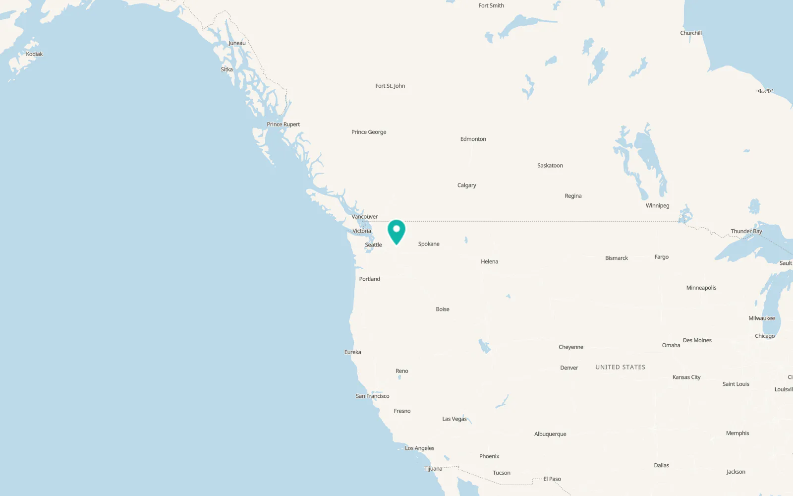 Map of East Wenatchee