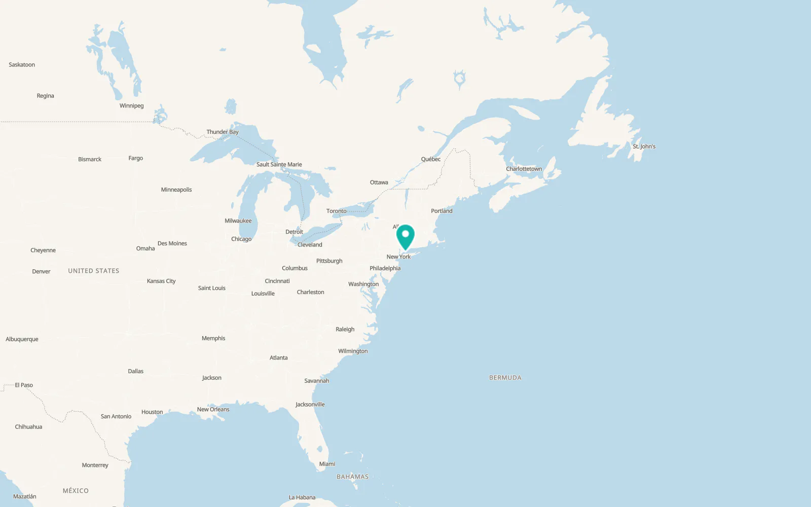 Map of Eatons Neck