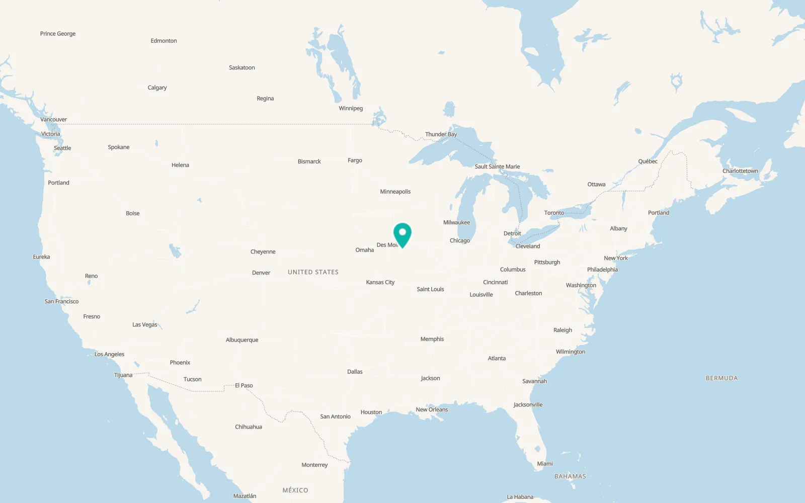 Map of Eddyville