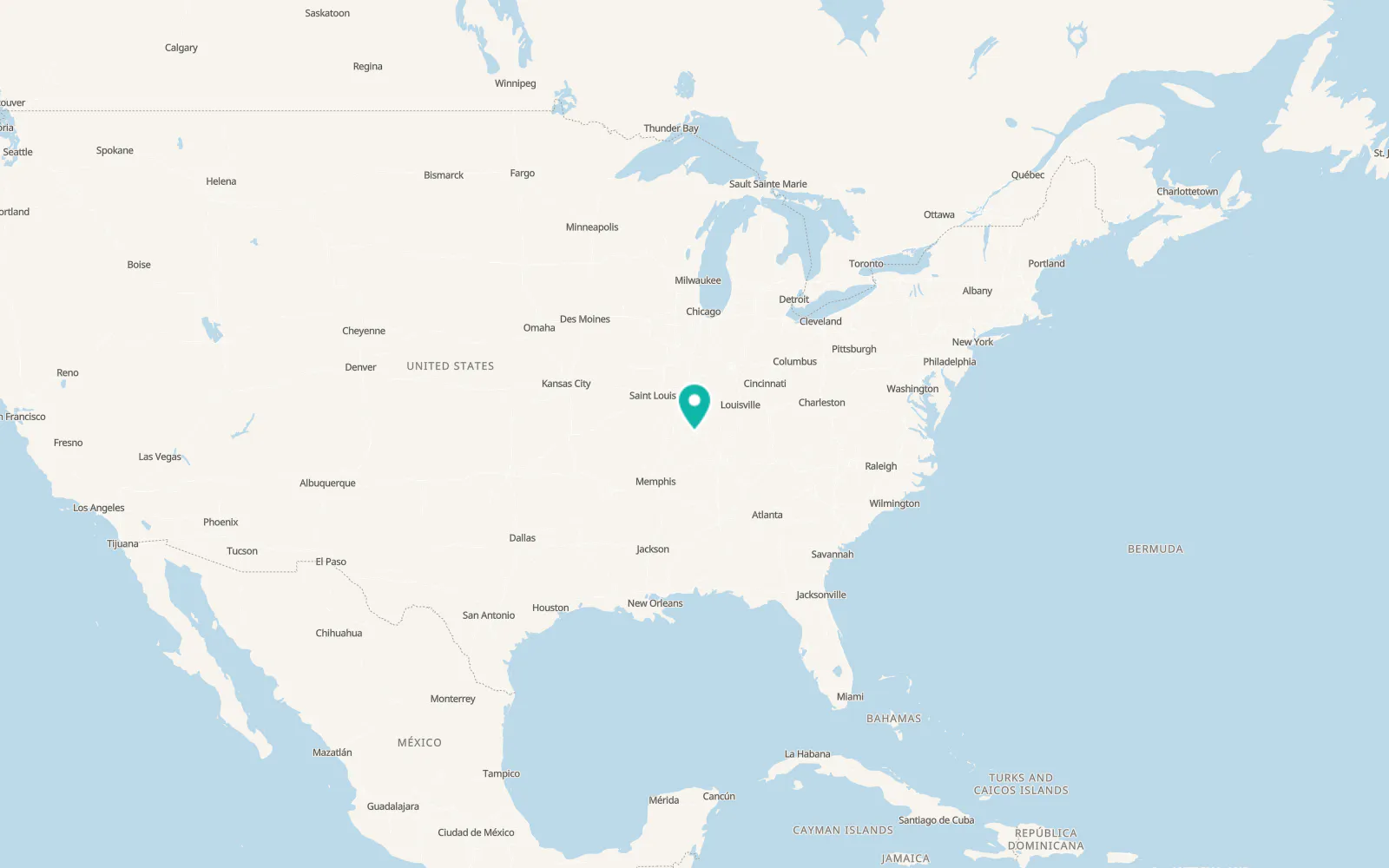 Map of Eddyville