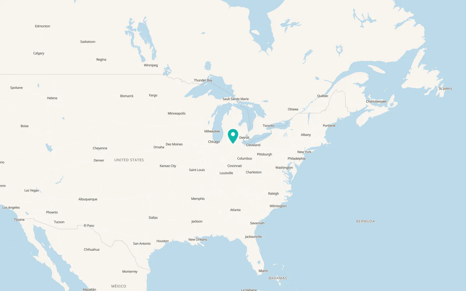 Map of Edgerton