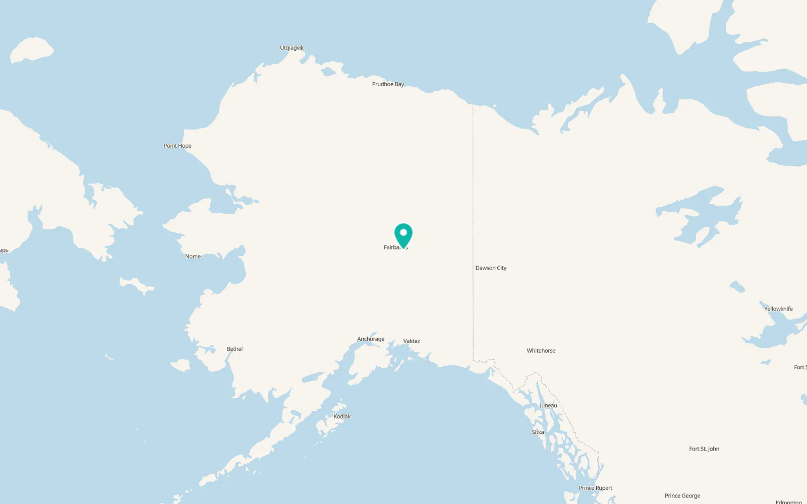Map of Eielson Air Force Base
