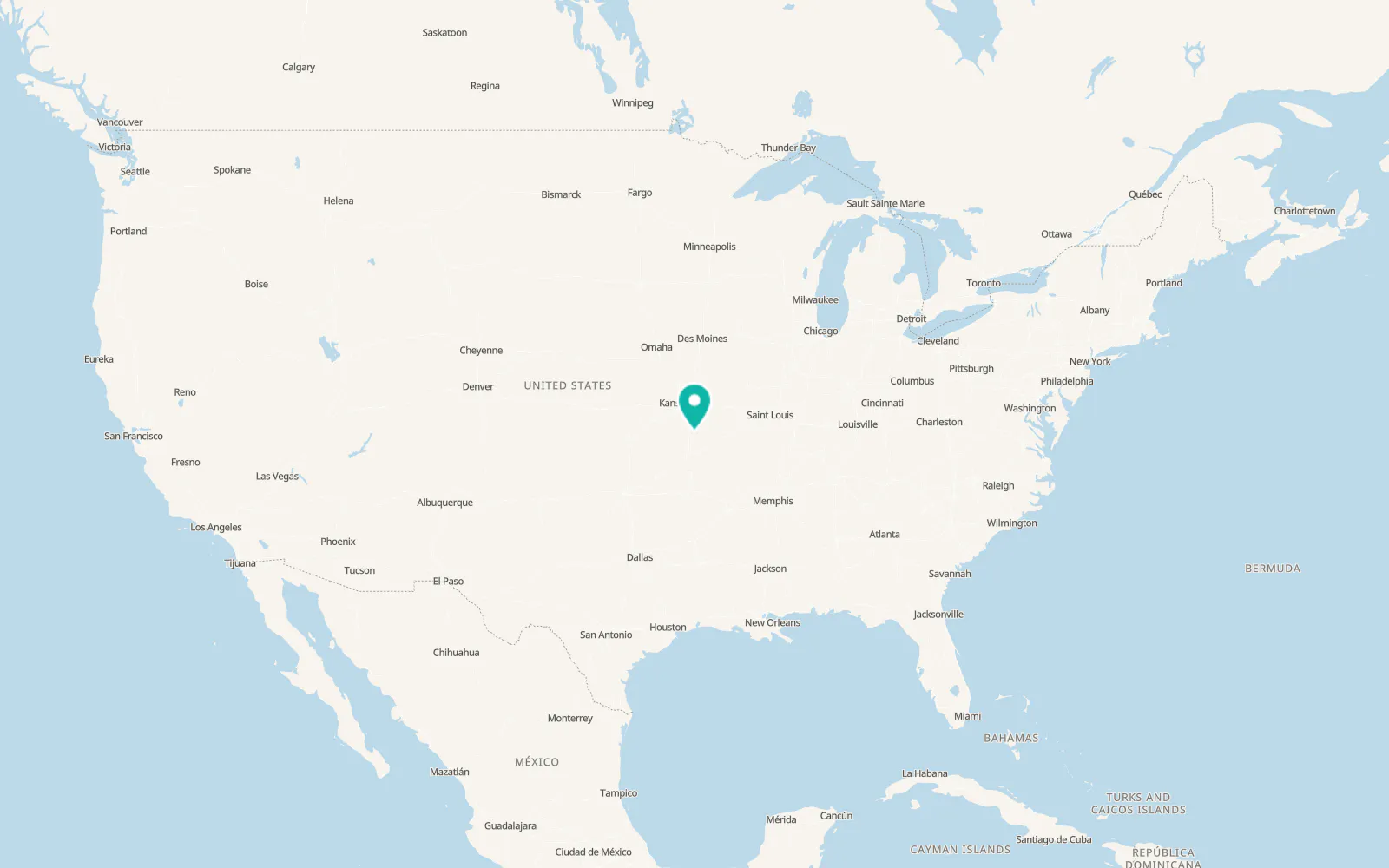Map of El Dorado Springs