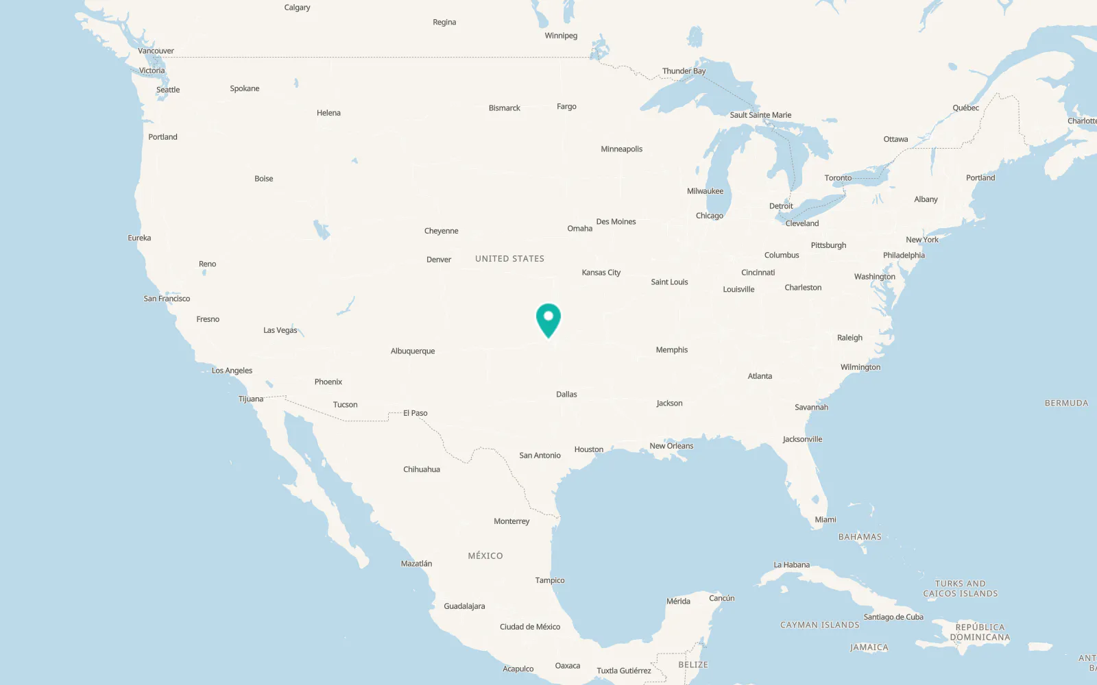 Map of El Reno