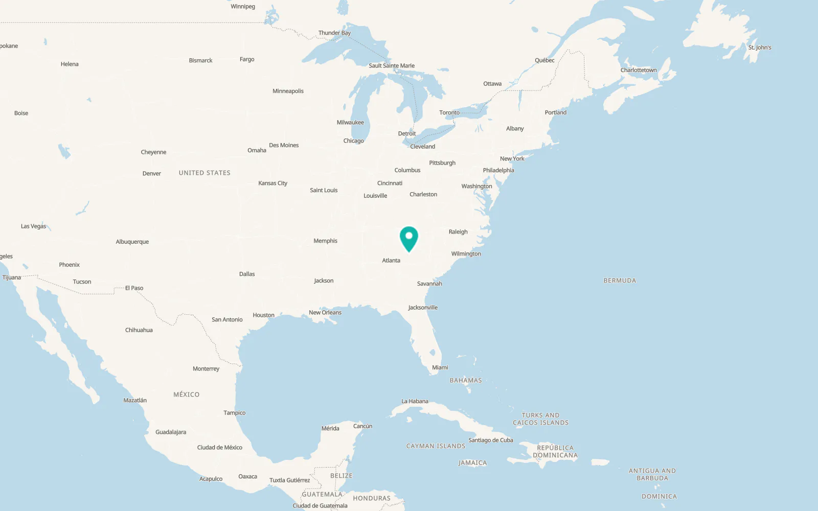 Map of Elberton