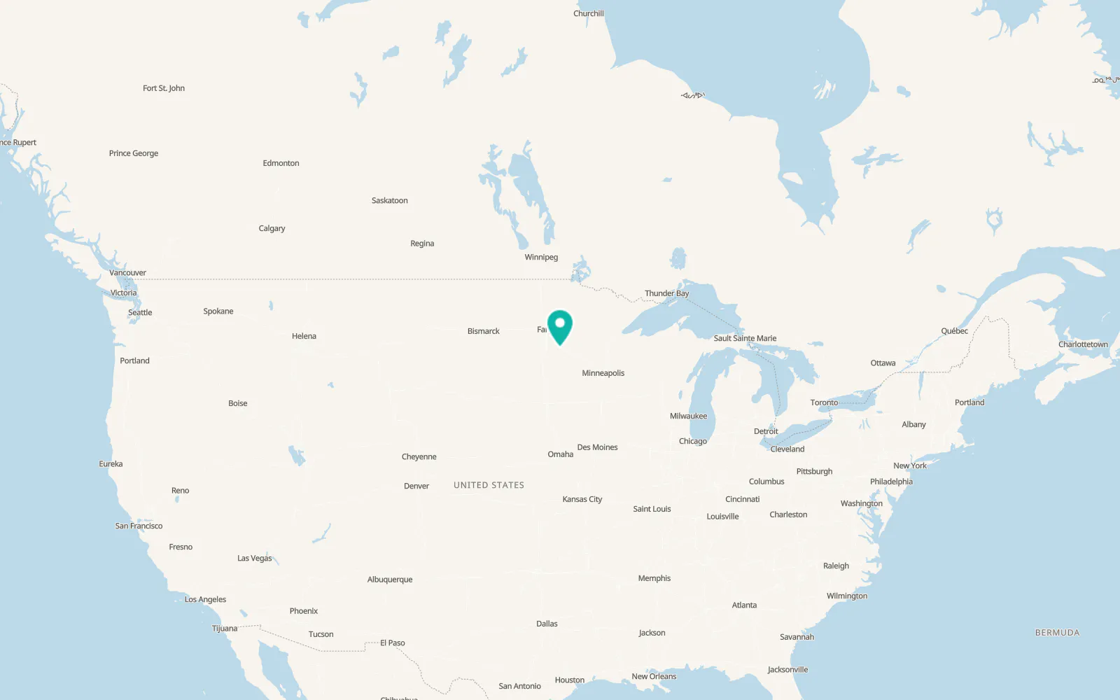 Map of Elbow Lake
