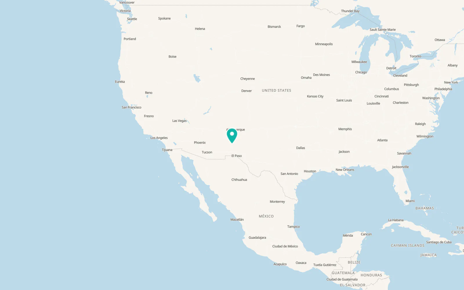 Map of Elephant Butte