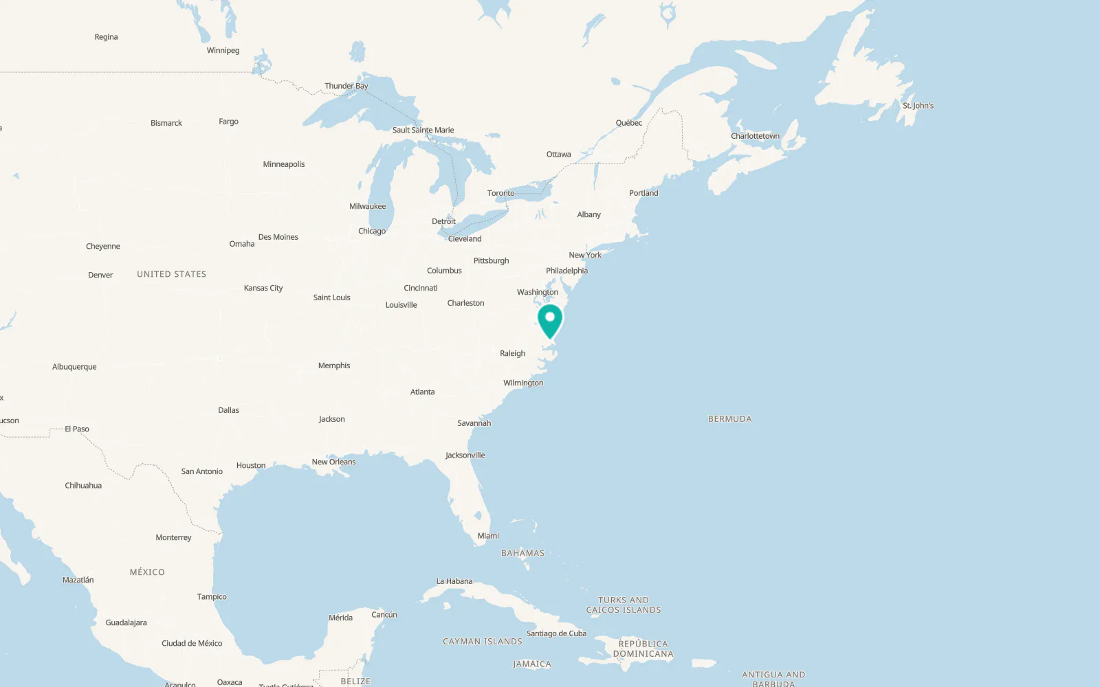 Map of Elizabeth City