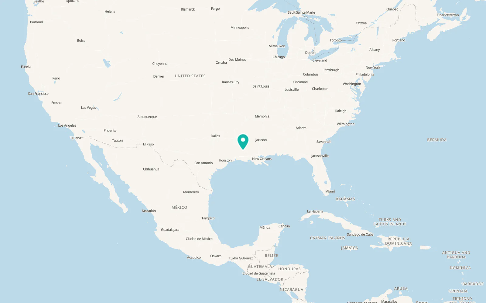 Map of Elizabeth