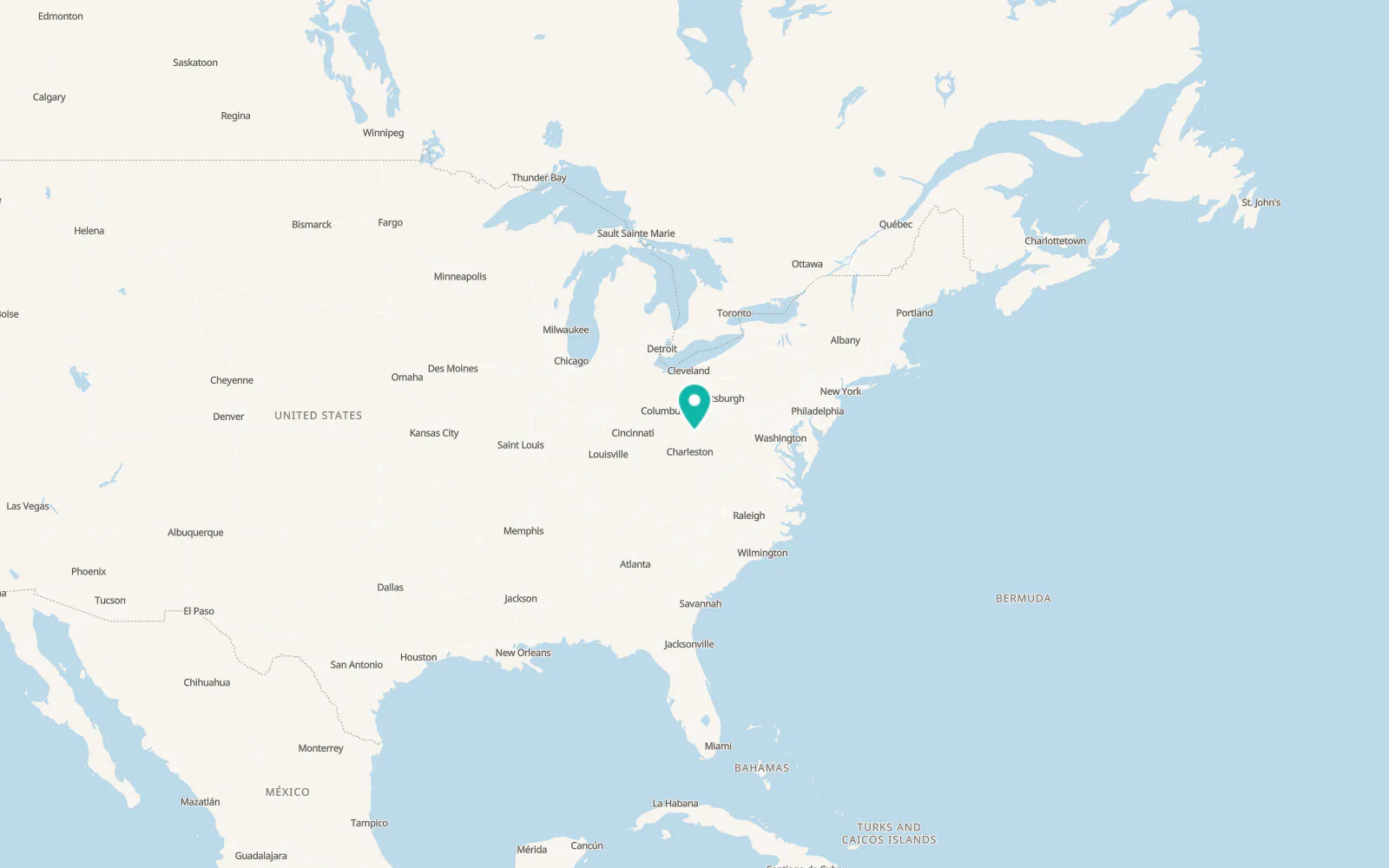 Map of Elizabeth