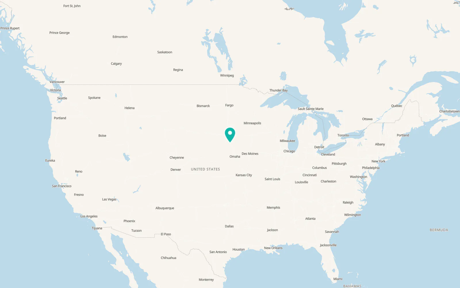 Map of Elk Point