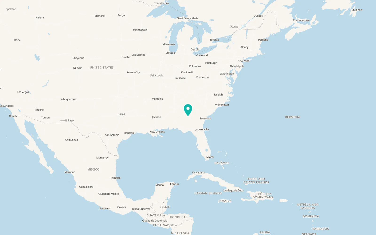 Map of Ellaville