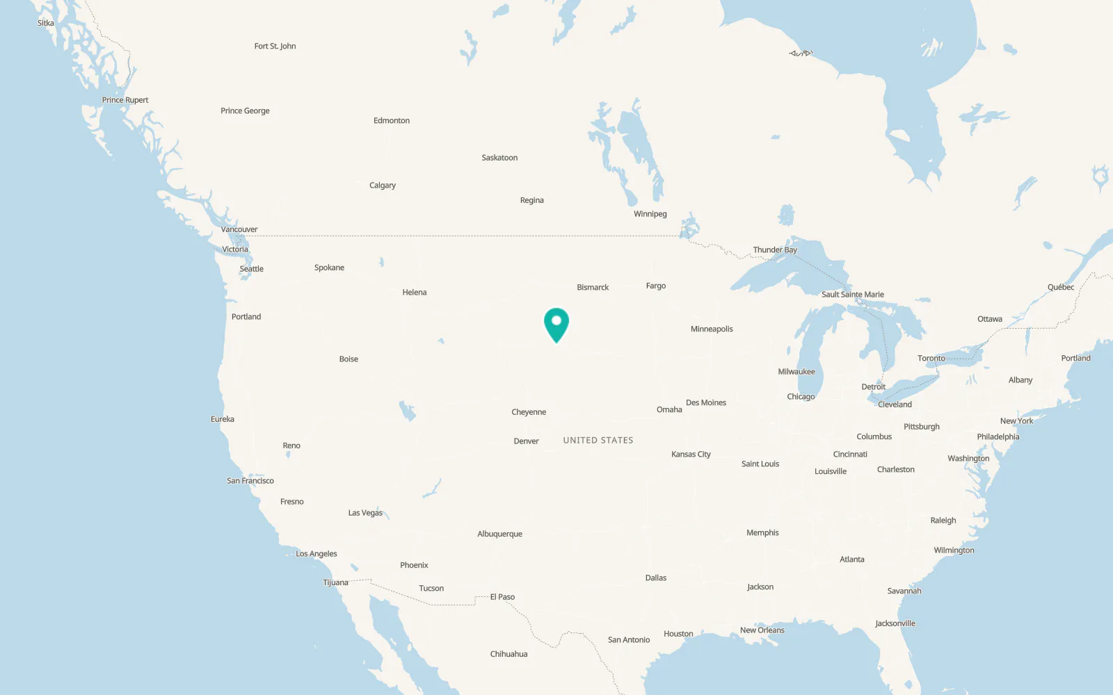 Map of Ellsworth Air Force Base