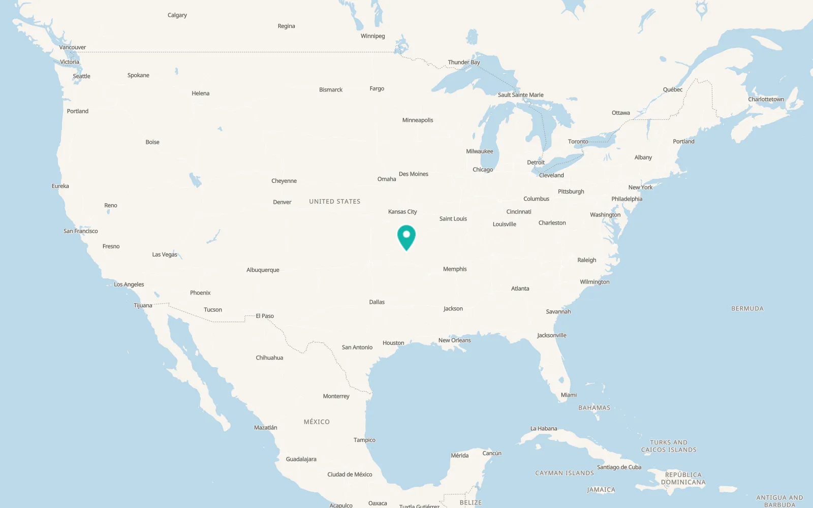 Map of Elm Springs