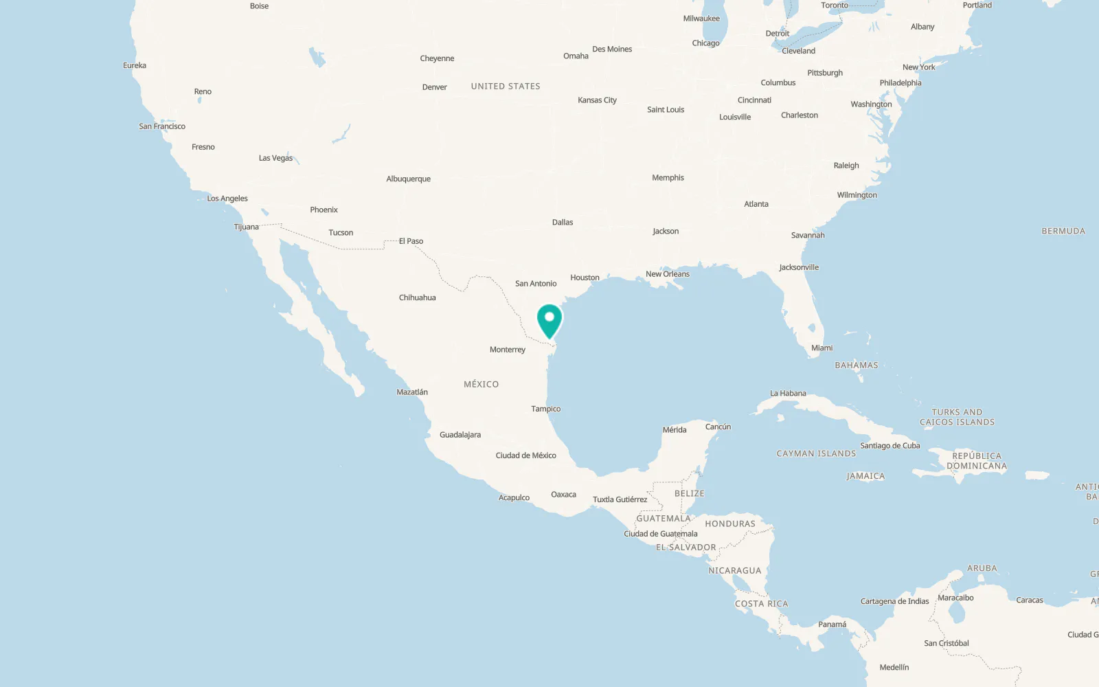 Map of Encantada-Ranchito-El Calaboz