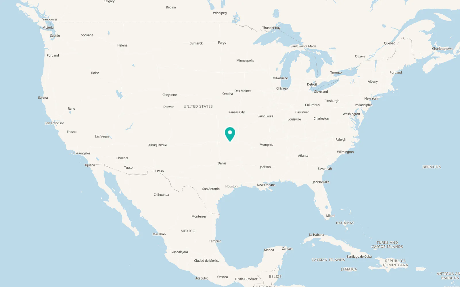Map of Eufaula