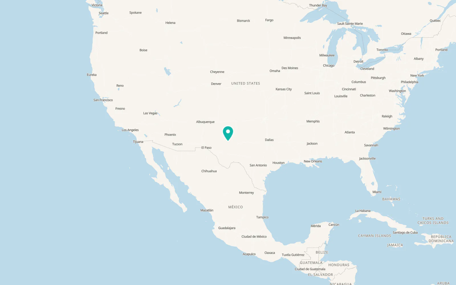 Map of Eunice
