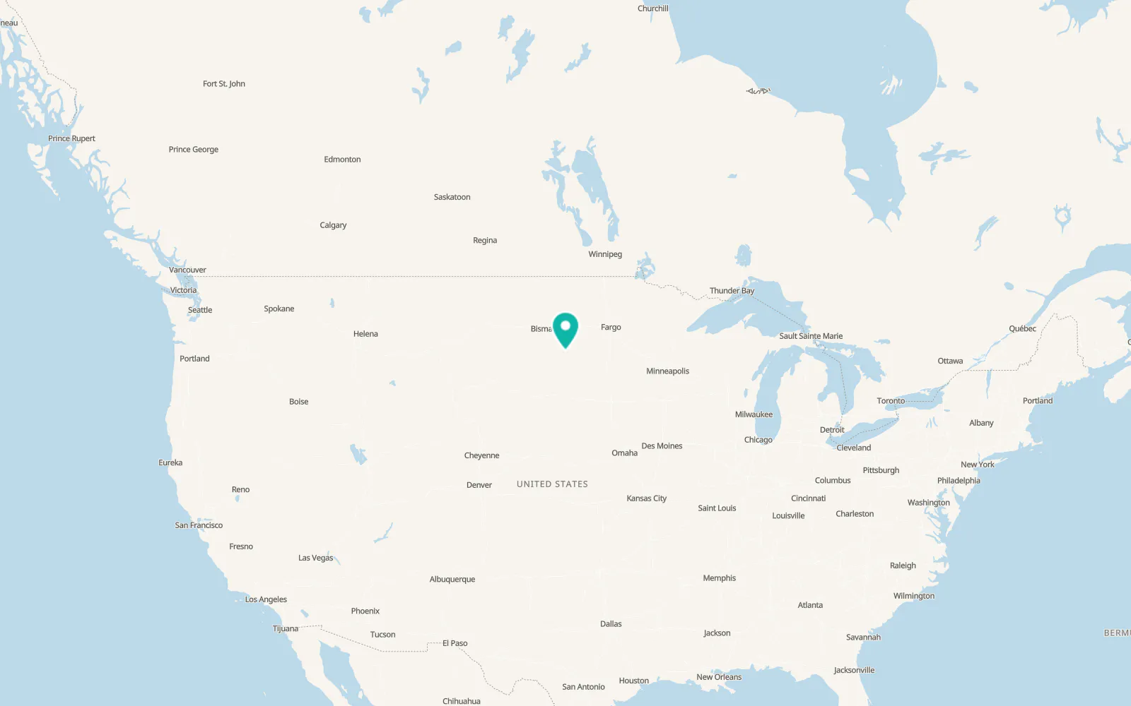 Map of Eureka