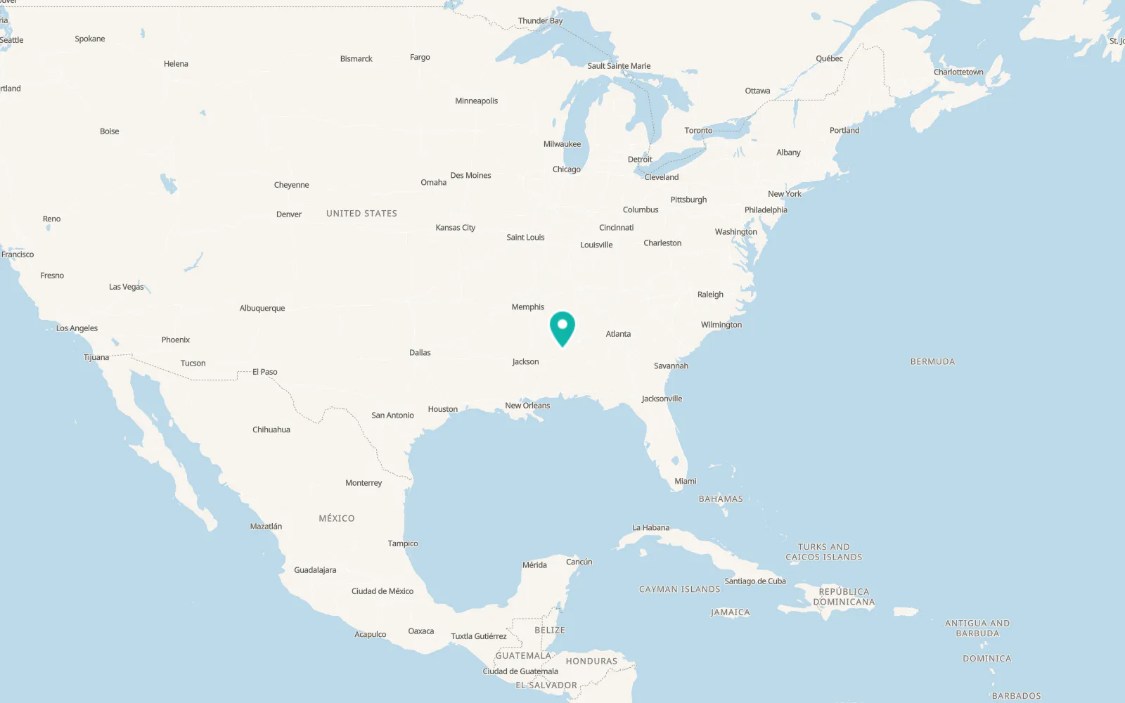 Map of Eutaw