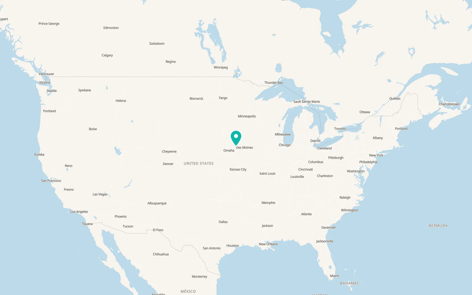 Map of Exira