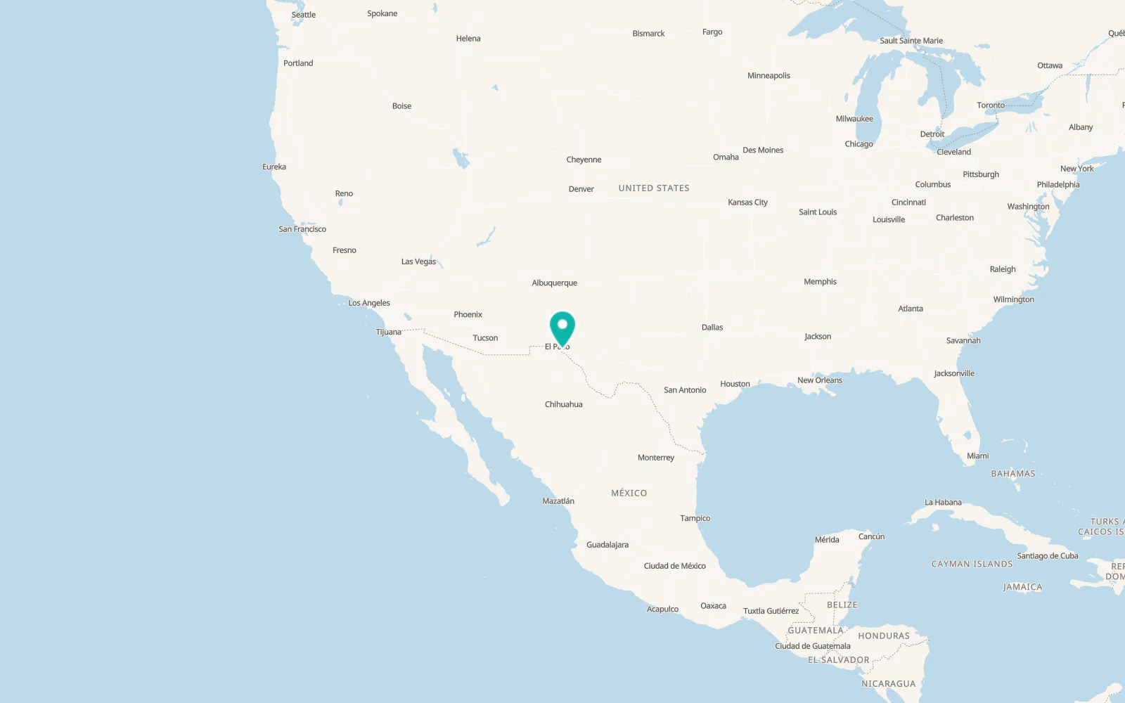 Map of Fabens