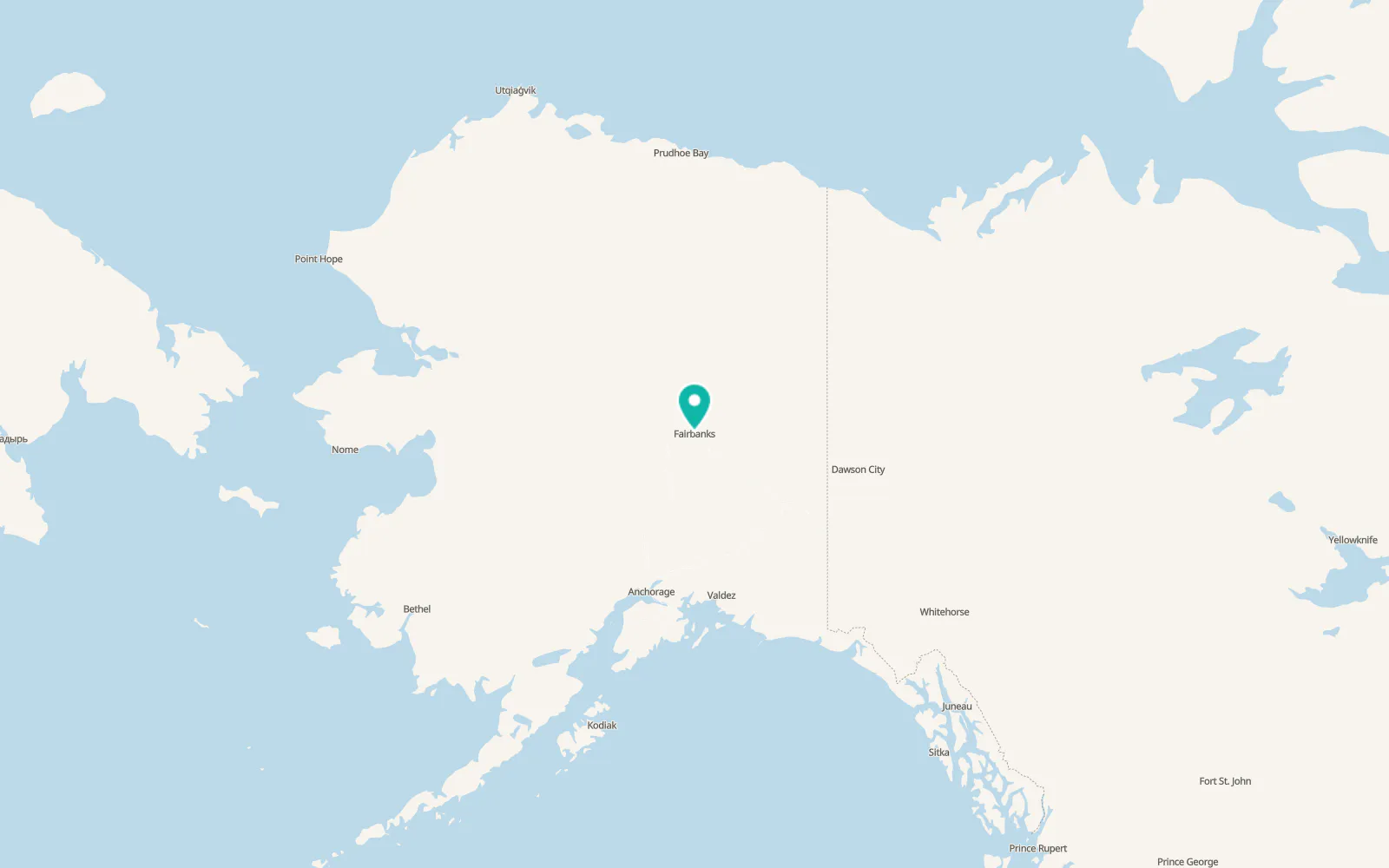 Map of Fairbanks