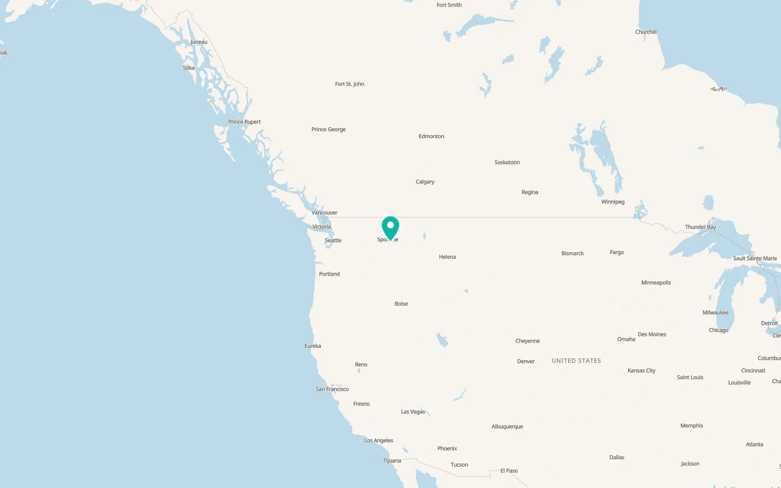 Map of Fairfield