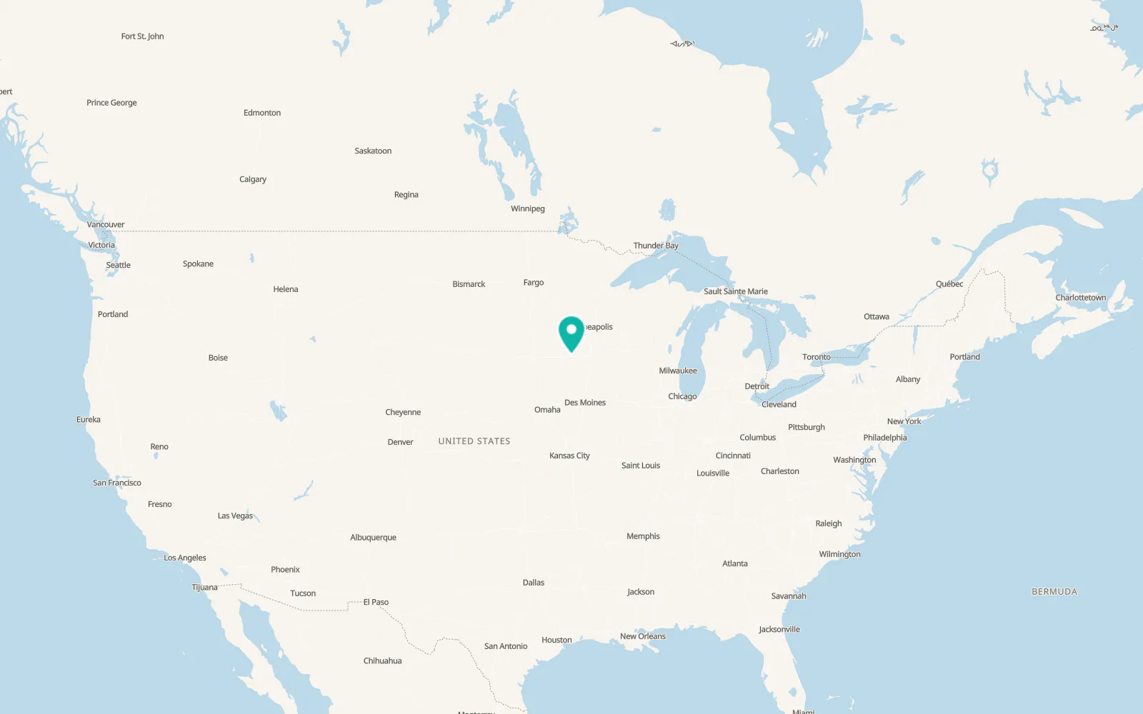 Map of Fairmont
