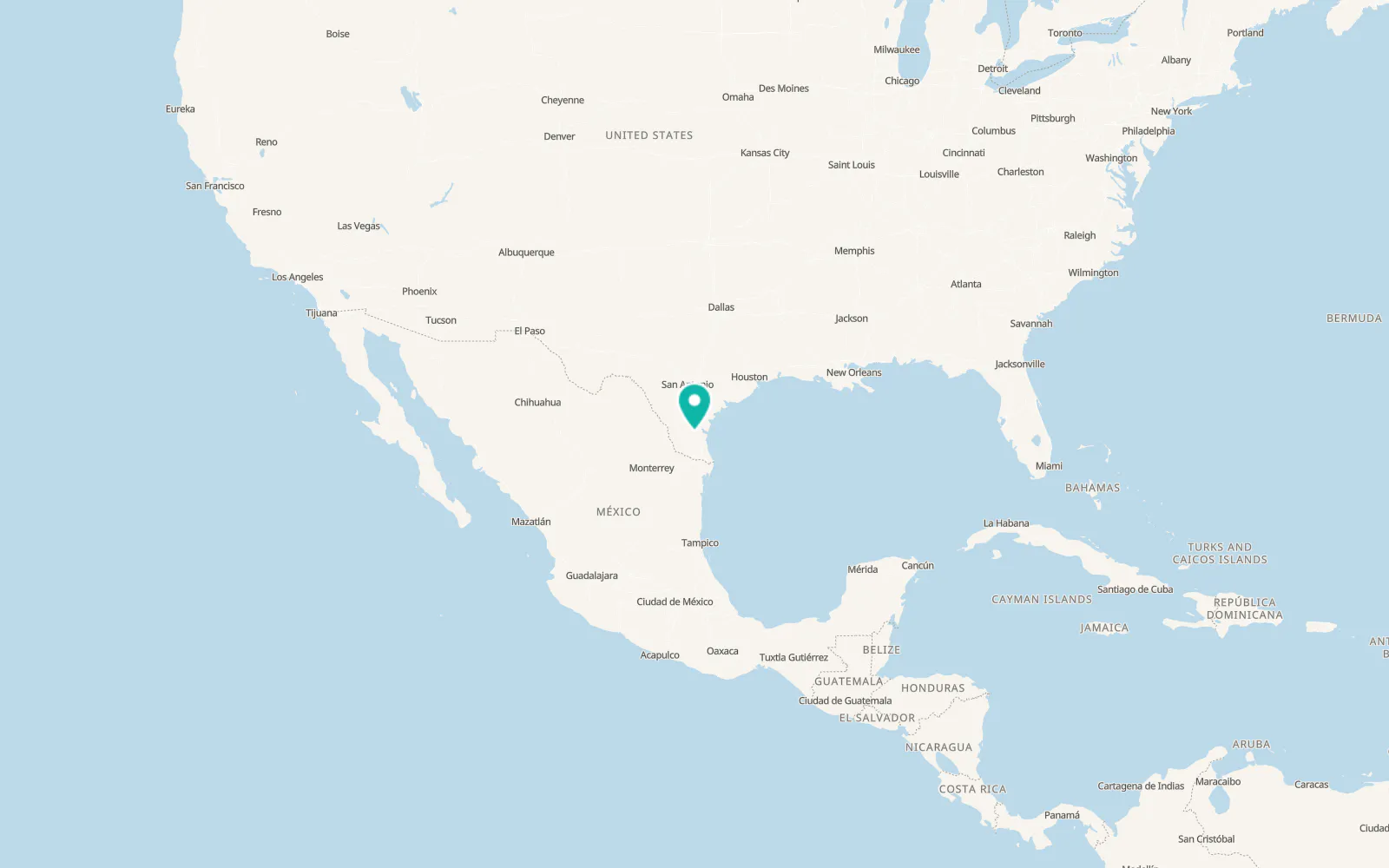 Map of Falfurrias