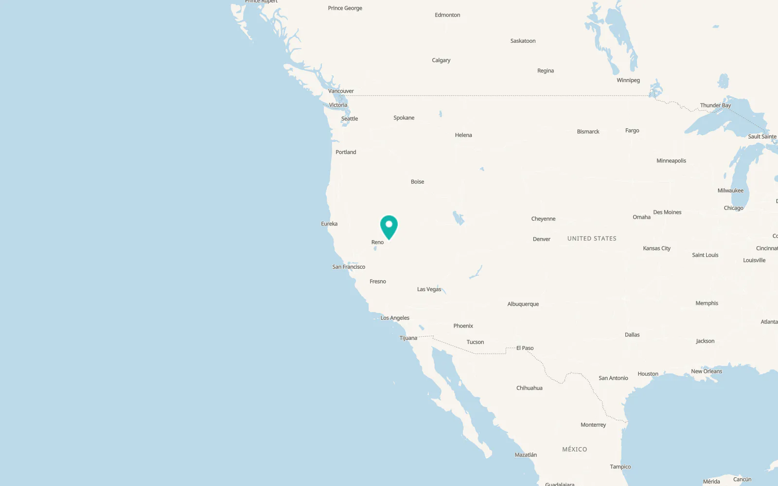 Map of Fallon