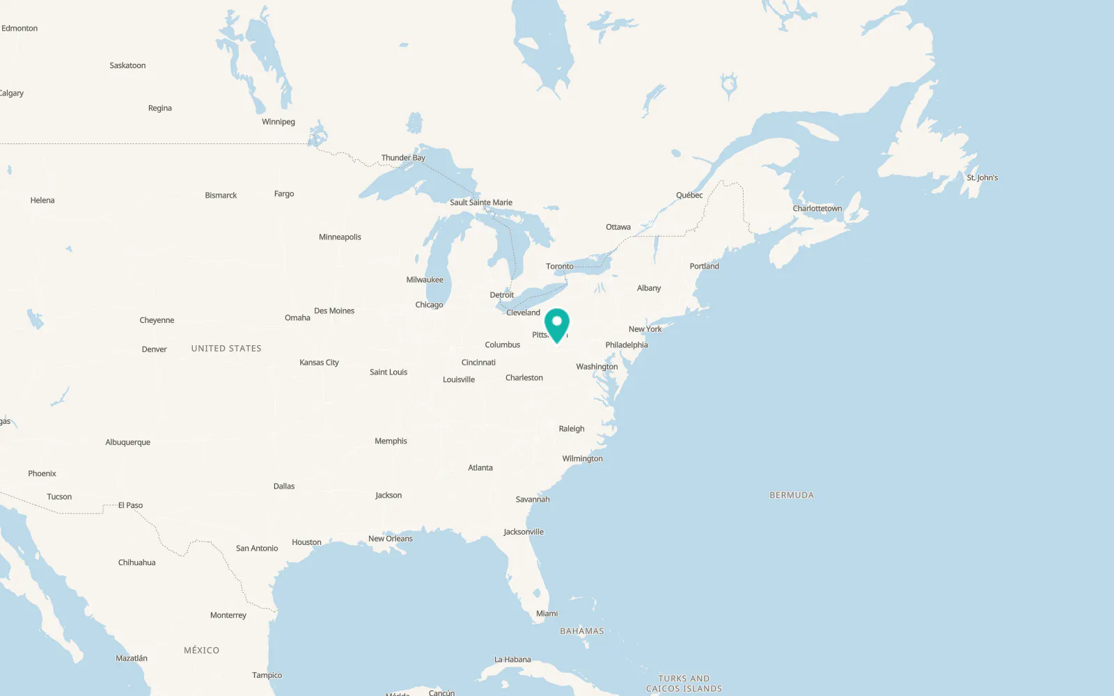 Map of Farmington