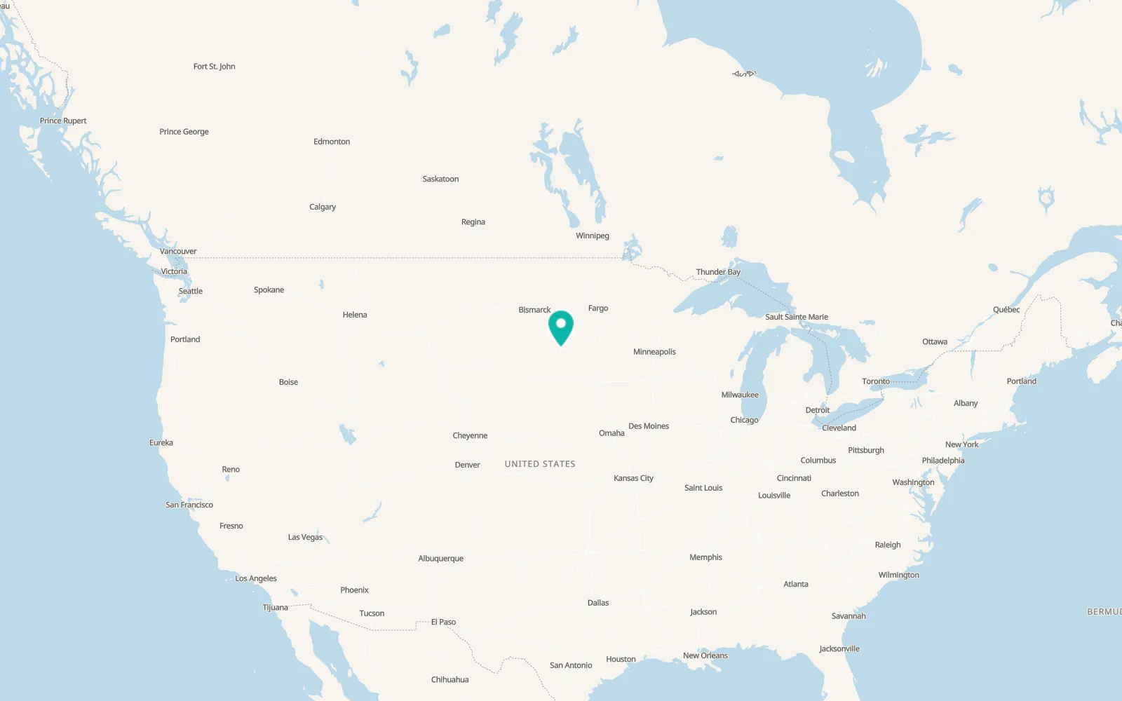 Map of Faulkton