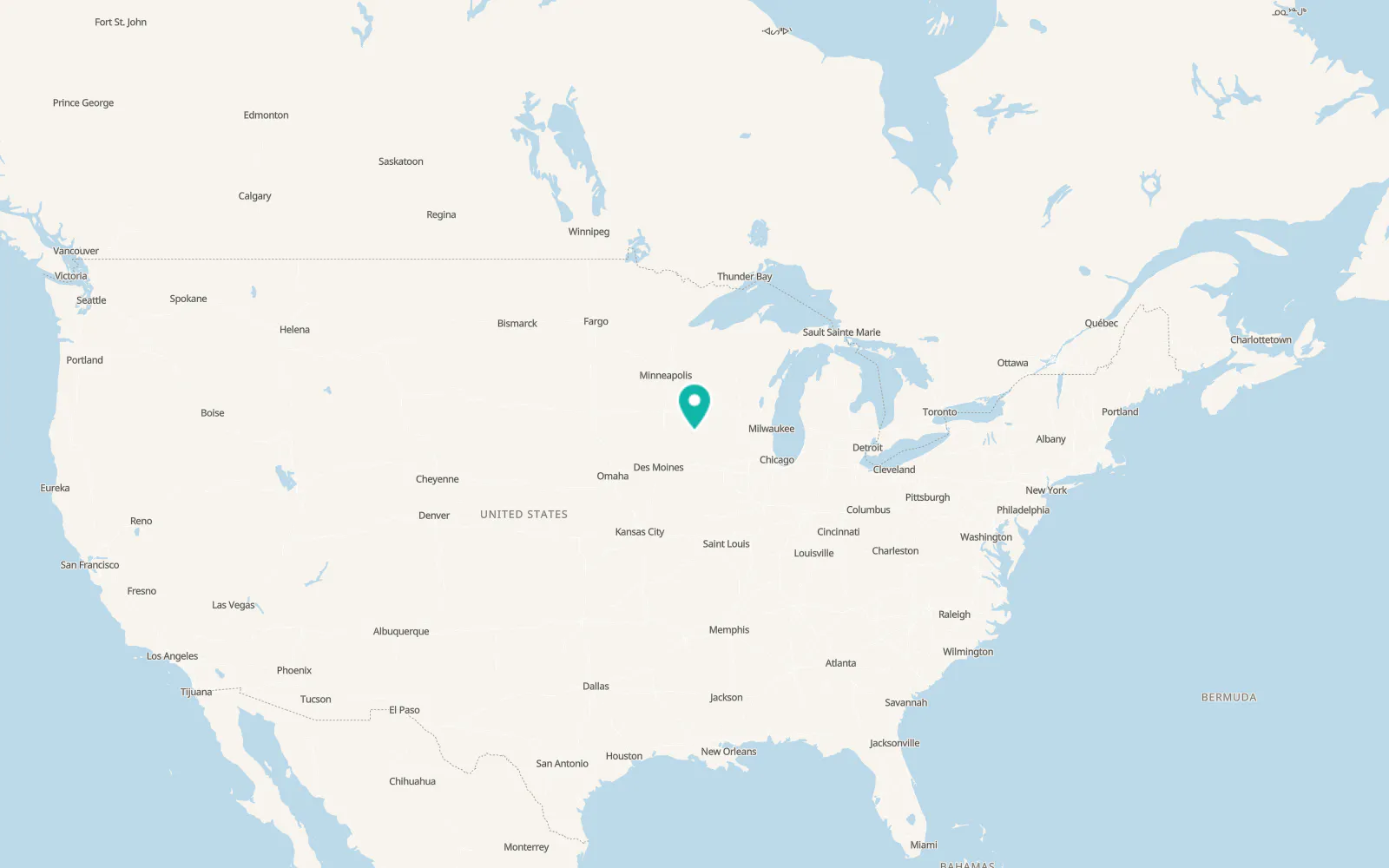 Map of Fayette
