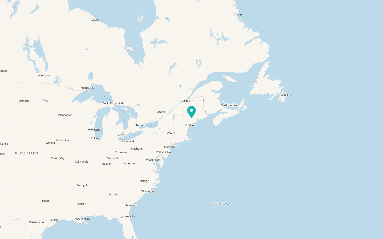 Map of Fayette