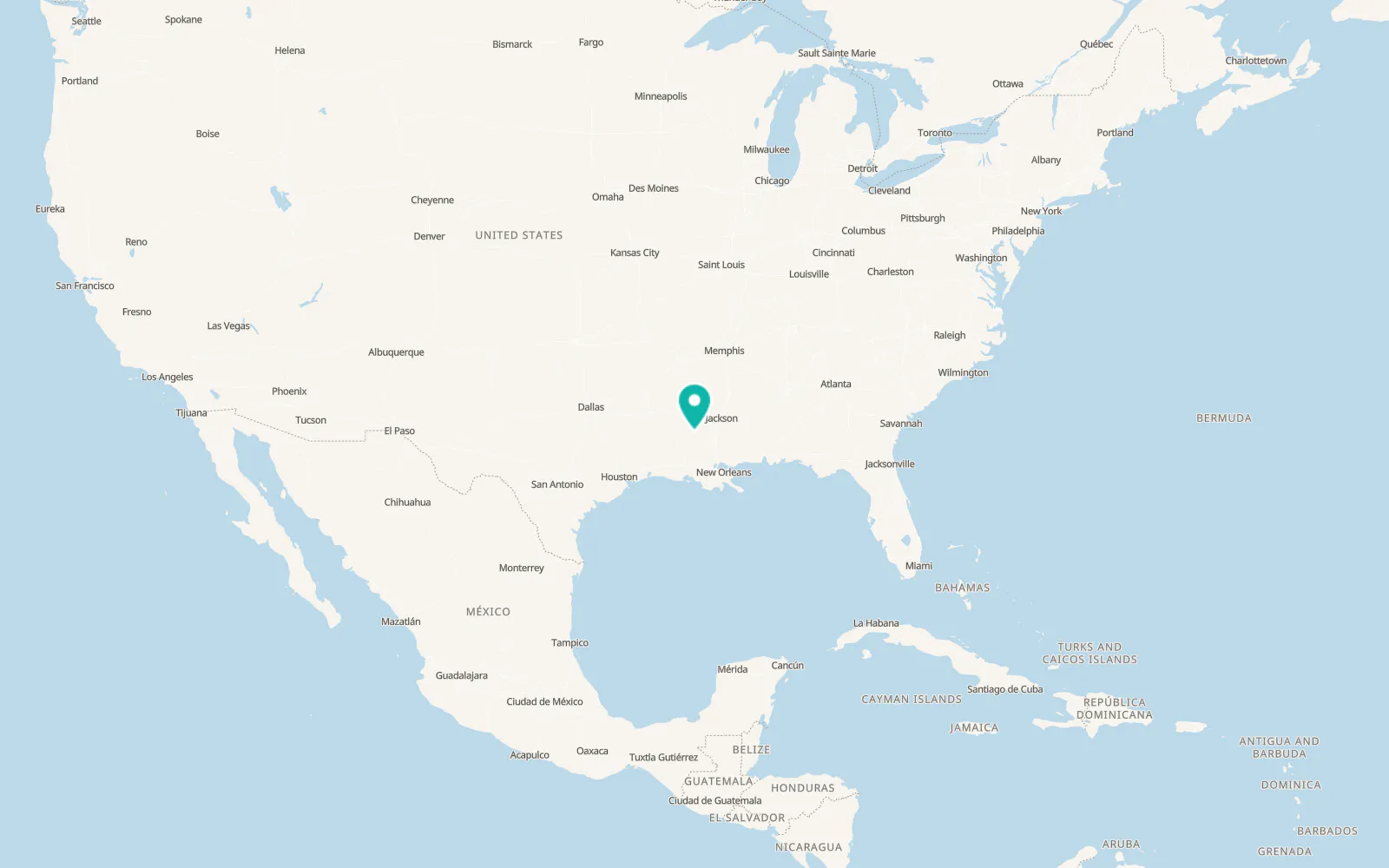 Map of Ferriday