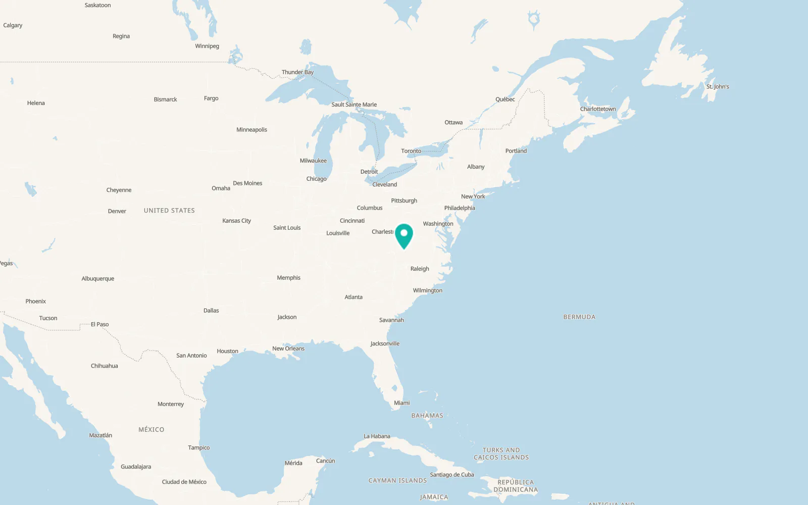 Map of Ferrum
