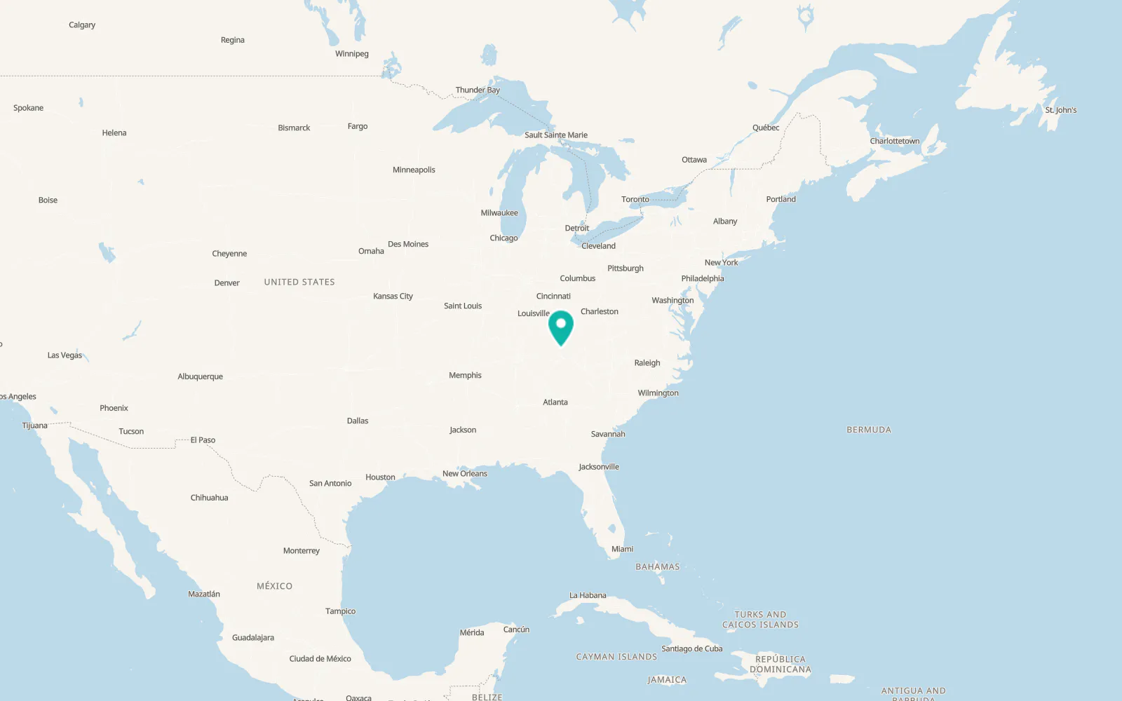 Map of Fincastle
