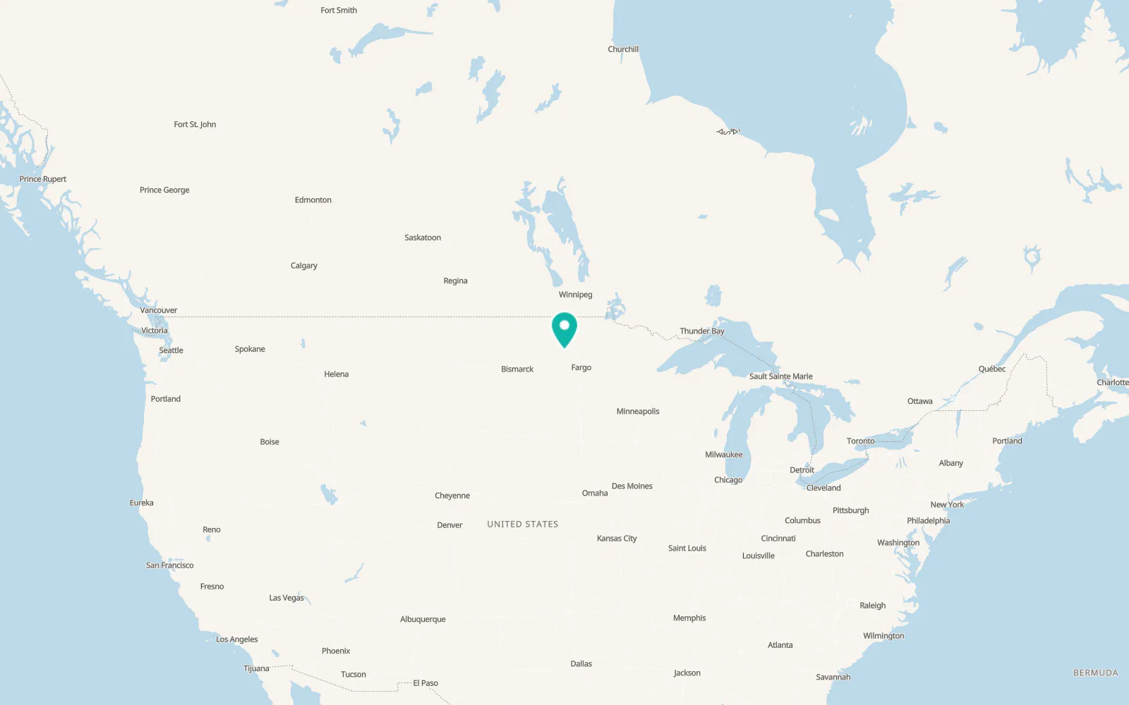 Map of Finley