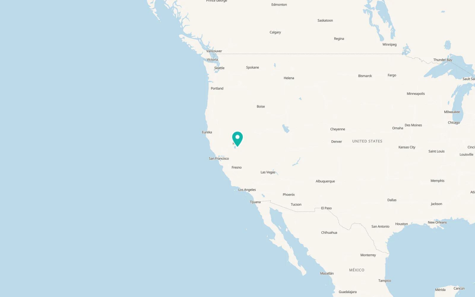 Map of Fish Springs