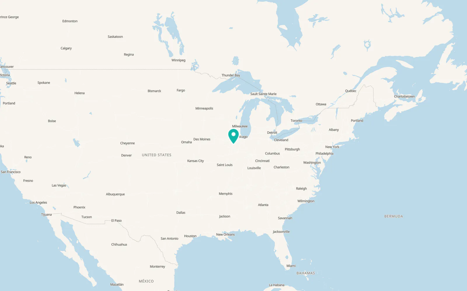 Map of Flanagan