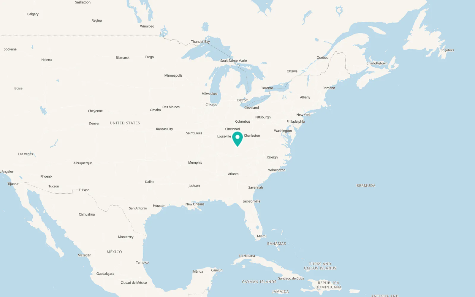 Map of Flat Lick