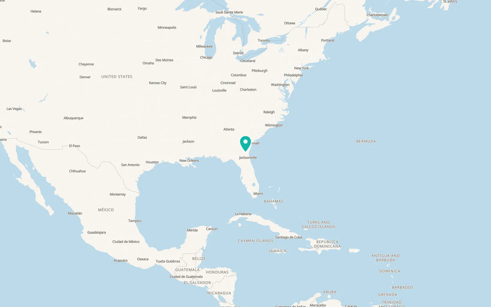 Map of Folkston