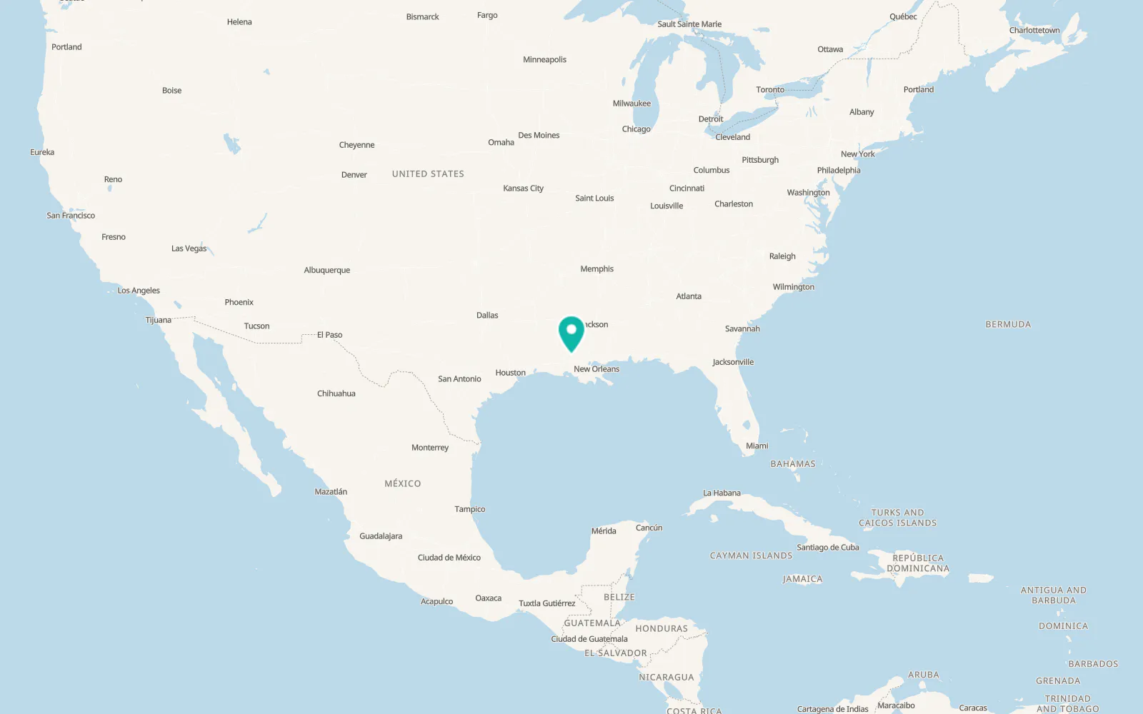 Map of Fordoche