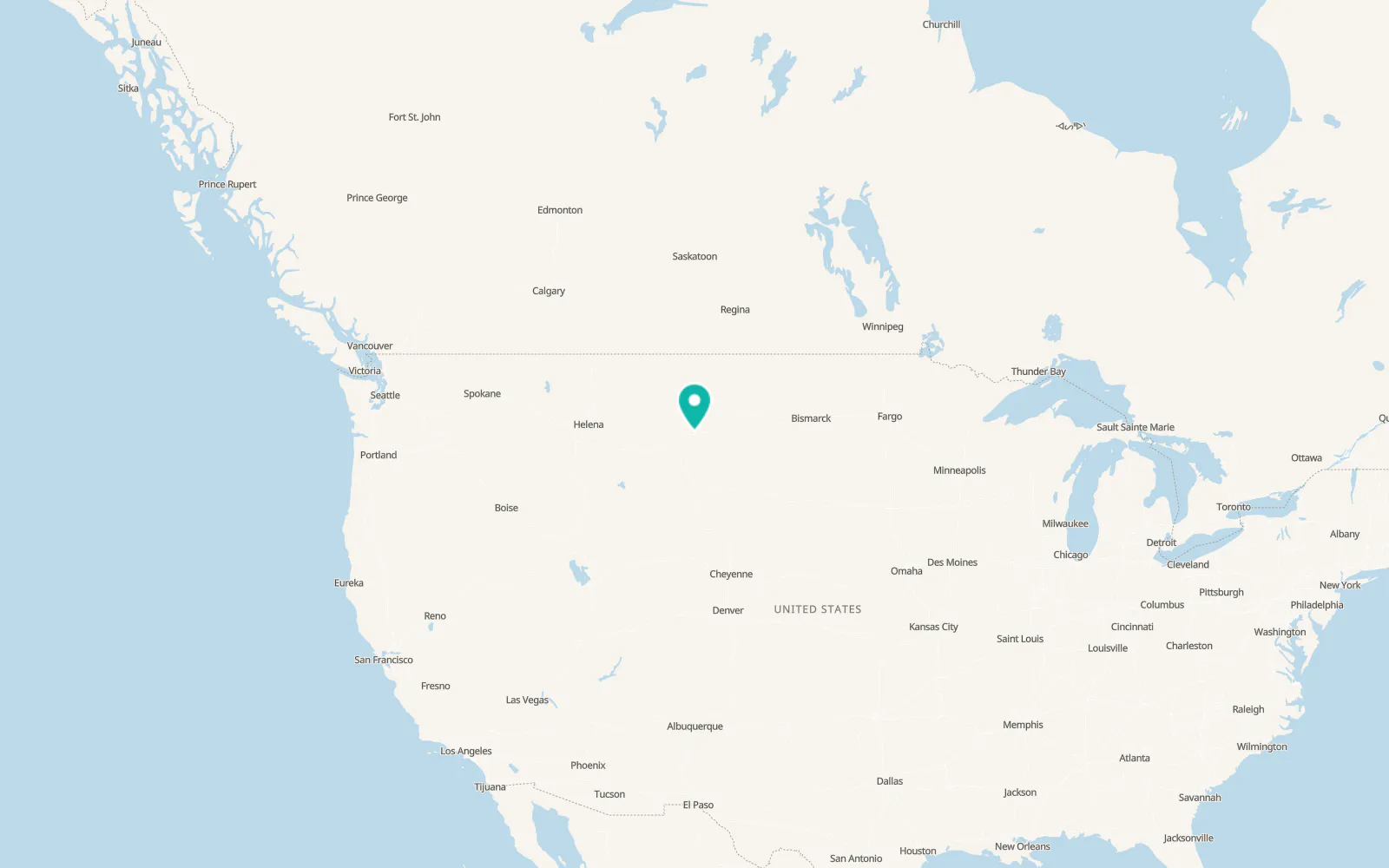 Map of Forsyth