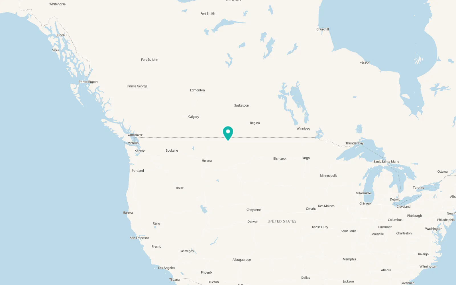 Map of Fort Belknap Agency