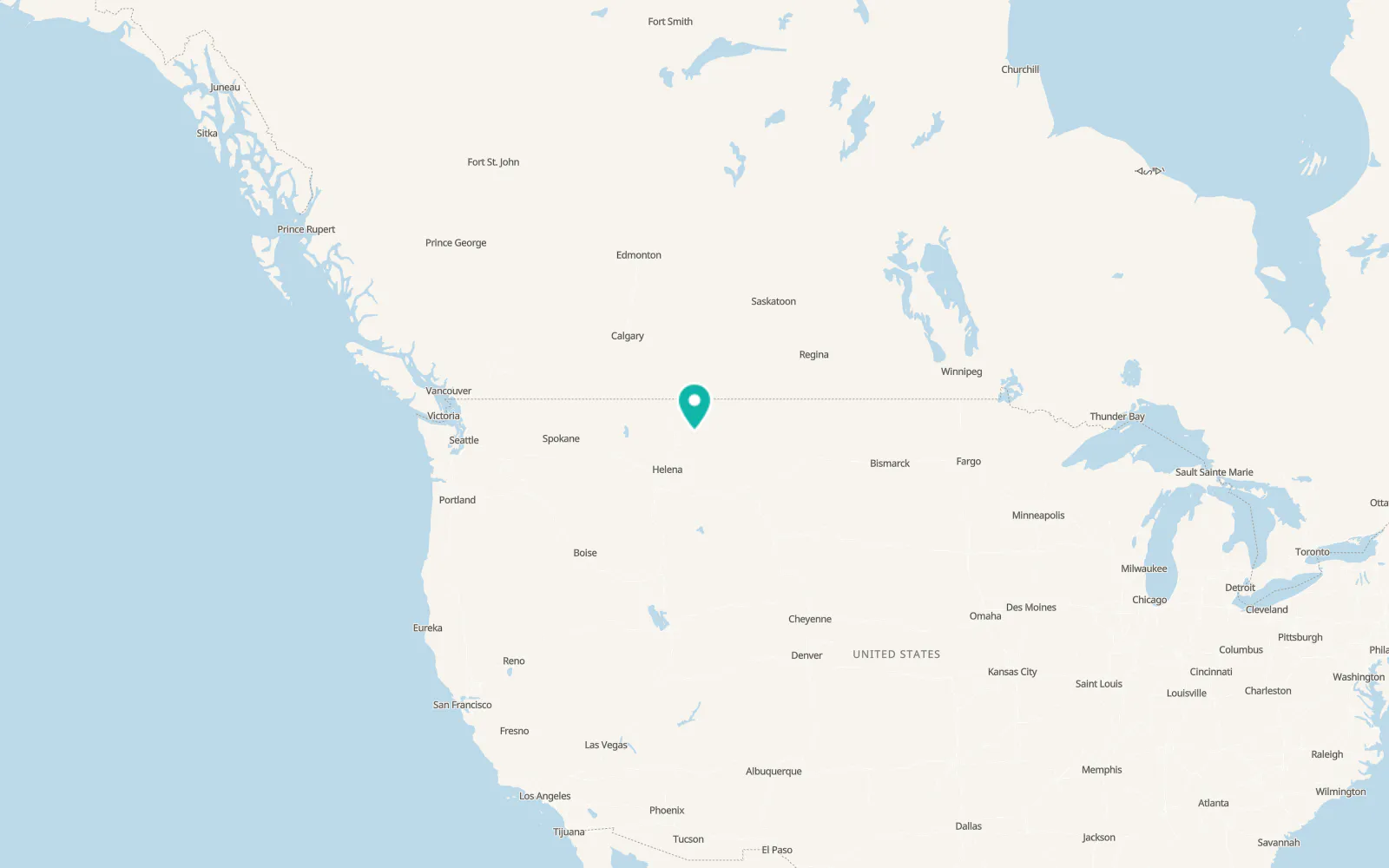 Map of Fort Benton