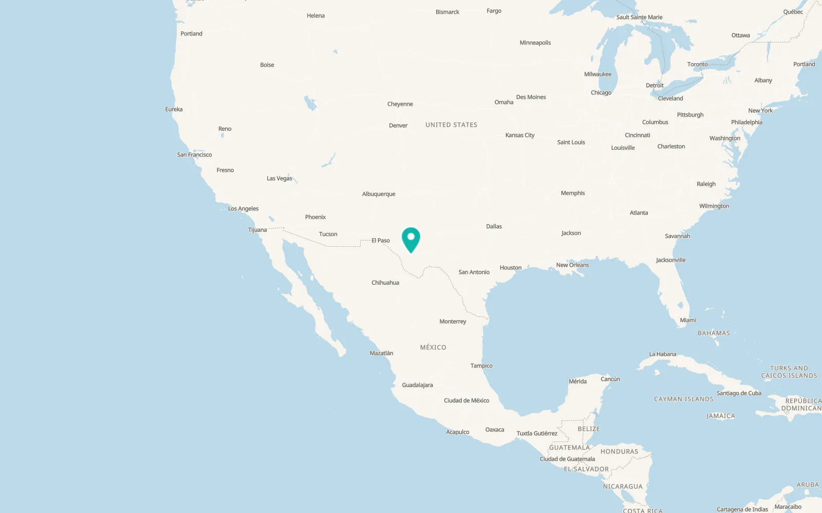 Map of Fort Davis