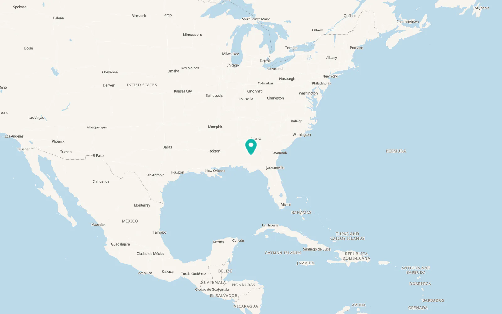 Map of Fort Gaines