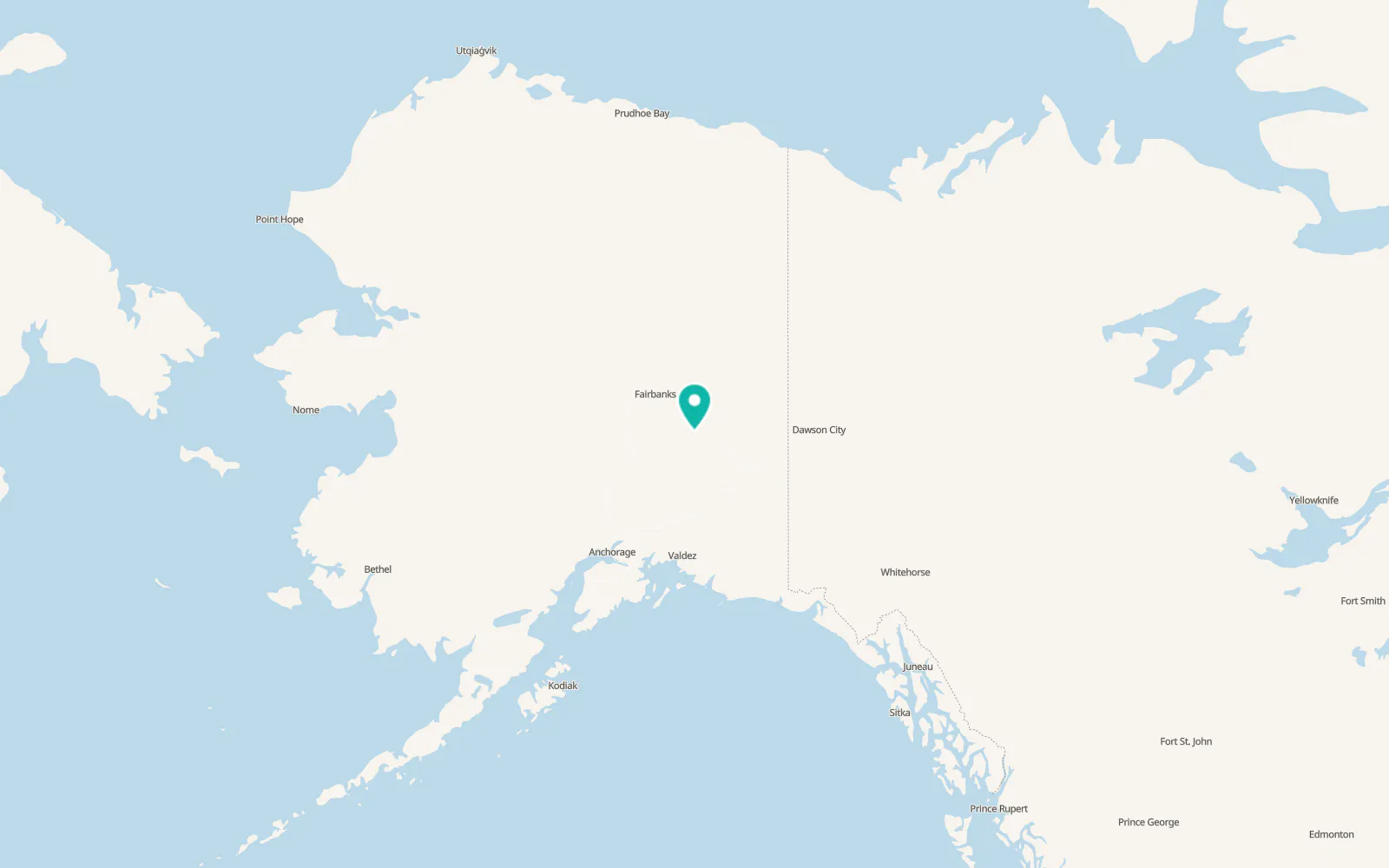 Map of Fort Greely